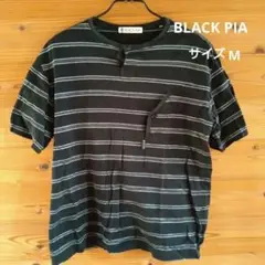 BLACK PIAブラックピア　 ブラックストライプ Tシャツ　M