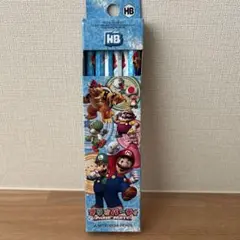 鉛筆　マリオ　マリオパーティー　新品　7本　HB 三菱　学童　学校