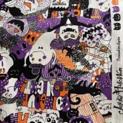 生地　ハロウィン　パープル