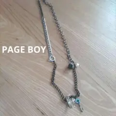 PAGEBOY 鍵と王冠のチャームネックレス