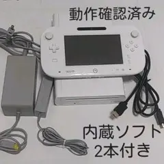 NINTENDO Wiiu本体セット32GBホワイト/内蔵ソフト スポーツクラブ