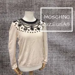 【MOSCHINOモスキーノ】ビジュー ニット フォーマル デート