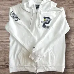 PEARLY GATES ロゴワッペン 長袖ゴルフジップパーカー