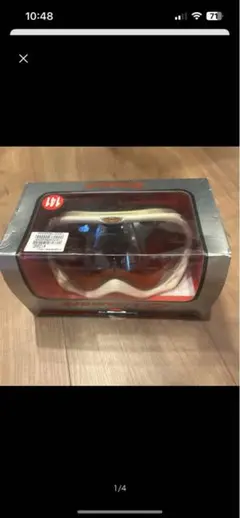 ホワイトフレーム ゴーグル オレンジレンズ