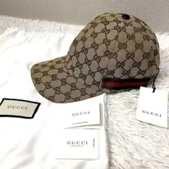 ☆新品☆ GUCCI GG柄 ベースボール キャップ 帽子 タグ付き キャンバス