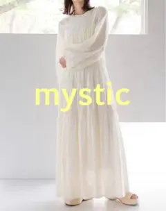 mysticミスティック♡シャーリングティアードワンピース