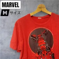 MARVEL DEADPOOL デッドプールTシャツ レッド Mサイズ