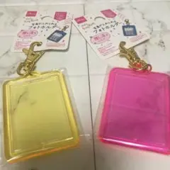 新品未開封★写真が入れられるフォトホルダー２個セット★イエロー★ピンク