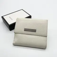 ✨超美品✨希少価値 GUCCI グッチ ホワイト 二つ折り財布