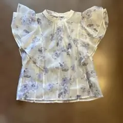 GRL 花柄オーガンジーブラウス