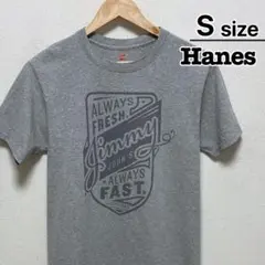 Hanes　Tシャツ　S　グレー　プリント　レストラン　Jimmy John's