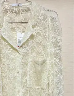 【新品•未使用】BAYFLOWレーシーシアー長袖シャツ