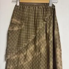 ●沖縄 あがたぬくがた工房●草木染めロングスカート●