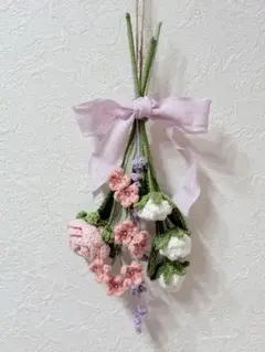 枯れない花　バラスワッグ　ピンク