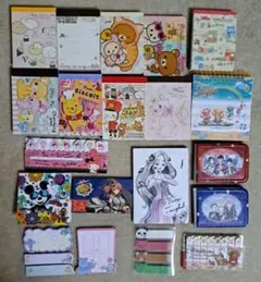 キャラクター メモ用紙＋ ポストイットセット 20冊
