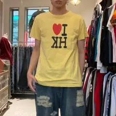 I LOVE HK 00s アーカイブ y2k スーベニア プリントTシャツ