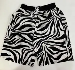新品 大きい ゼブラ柄 ショート ハーフ パンツ XXLサイズ ゆったり
