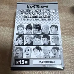 ハイキュー!! ファンパーク 名刺カードコレクション 第1弾 全種セット