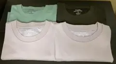 GU ドライポンチクルーネックTシャツ Mサイズ4枚セット