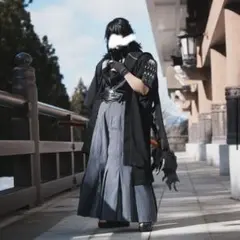 孫六兼元　通常　コスプレ　衣装　コストモ 送料無料】 黒×灰 マフラー付き着物衣装セット 孫六