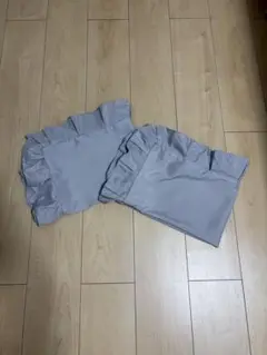 枕カバー ライトグレー 2点セット