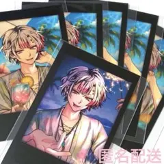 【匿名配送】アモン★夏の思い出チェキ風カード6枚★ノーマル★あくねこ
