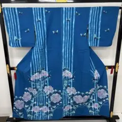 AK-7968 夏浴衣 浴衣 裄66.5 注染 コーマ地 紫陽花 盛夏着物 木綿