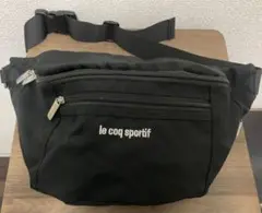 le coq sportif ボディバッグ ブラック 美品