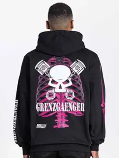 GRENZGAENGER　 グレンツゲンガー　　　　　　ブラック フーディ S GRENZGAENGER グレンツゲンガー ブラック フーディ S - メルカリ