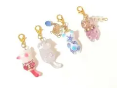 ぐで猫❤じゃれ猫❤チャームセット　レジン