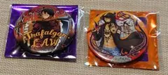 ワンピース 麦わらストア 限定 輩 缶バッジ ハロウィン ロー 2点