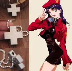 エヴァンゲリオン ミサト クロスペンダント 正規限定品 シリアルあり EVANGELION STORE オフィシャル版 葛城ミサト クロスペンダント