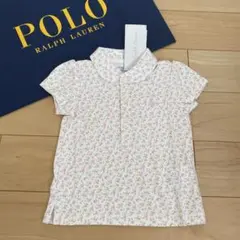 新品タグ付き ラルフローレン ベビー 花柄 女の子 半袖 襟付 ポロシャツ 80