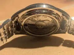 SEIKO 自動巻き時計 シルバー　バックスケルトン