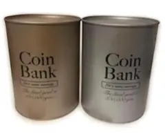 【定形外郵便】30万たまる貯金箱 缶貯金箱 2個セット