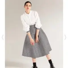 ボーダーズアットバルコニー ICONIC BORDER SKIRT ホワイト38