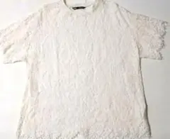 ZARA レースデザイン ホワイトTシャツ EUR 30
