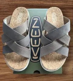 新品 KEEN ELLE MIXEDグレー コンフォートサンダル 23cm
