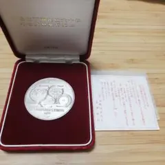天皇陛下御在位60年 記念貨幣発行記念 純銀メダル