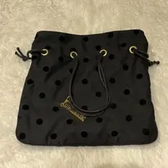 【️値下げ中✨️】charmant sac シャルマントサック ブラックドット巾着