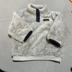 フリースジャケット グレー ハーフジップ