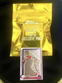 Topps 2025 super box ターナー ホリデー ピンバッジ 2個