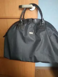 HANAE MORI ブラック ボストンバッグ