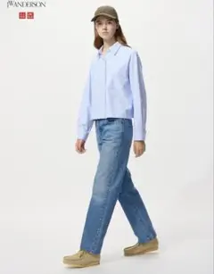 定価(4990円)UNIQLO ユニクロ　ストレートジーンズ　24インチ