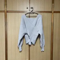 GRL グレー オフィショルセーター