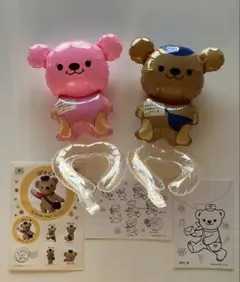 【非売品】ぽすくま　ぽすじゃむ　ビニール人形　塗り絵ハガキ　シール