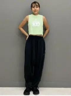 adidas スタジオ シングルジャージー サルエルパンツ