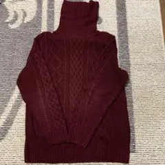 【ボルドー】ニット