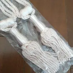 淡いピンク タッセル付きロープ 2本セット
