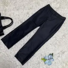 極美品　組曲　クミキョク　サマースラックス　クロップド　ストレッチ　1 Sサイズ